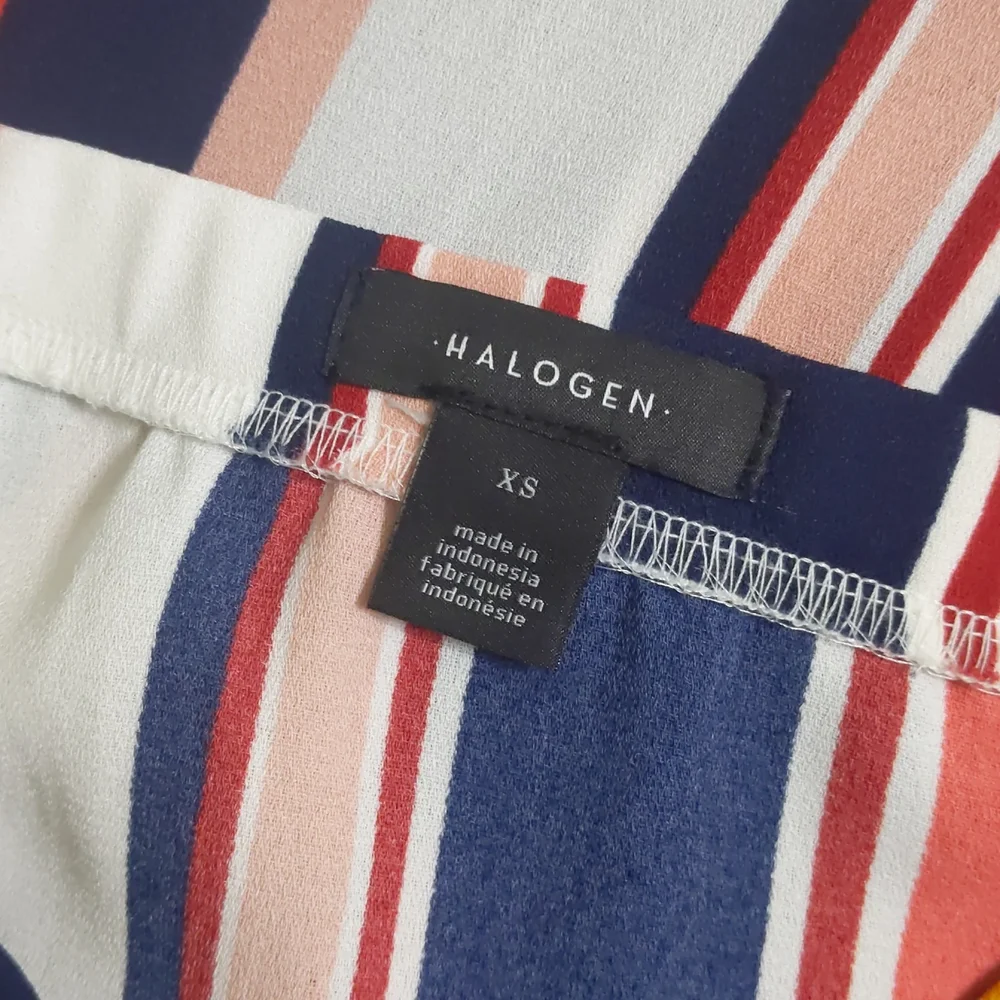 Halogen a-line striped skirt - Picture 5 of 6